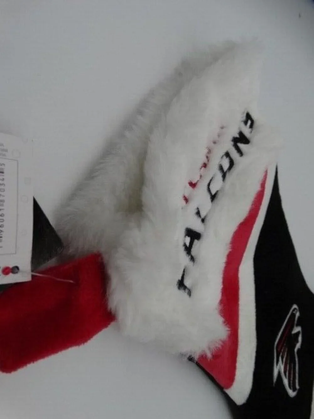 Atlanta Falcons Christmas Holiday Stocking NFL Team Logo Black Red Foco 17